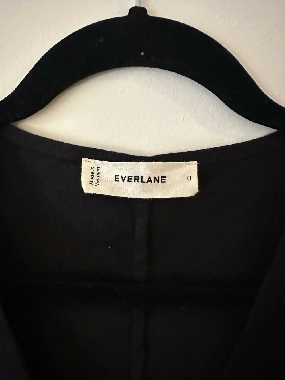 Everlane The Vest in Stretch Linen - 0 Black NWOT New